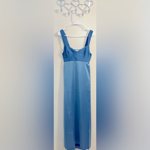 Free People Gia Maxi Dress Coastal Blue 2 - Picture 6 of 11